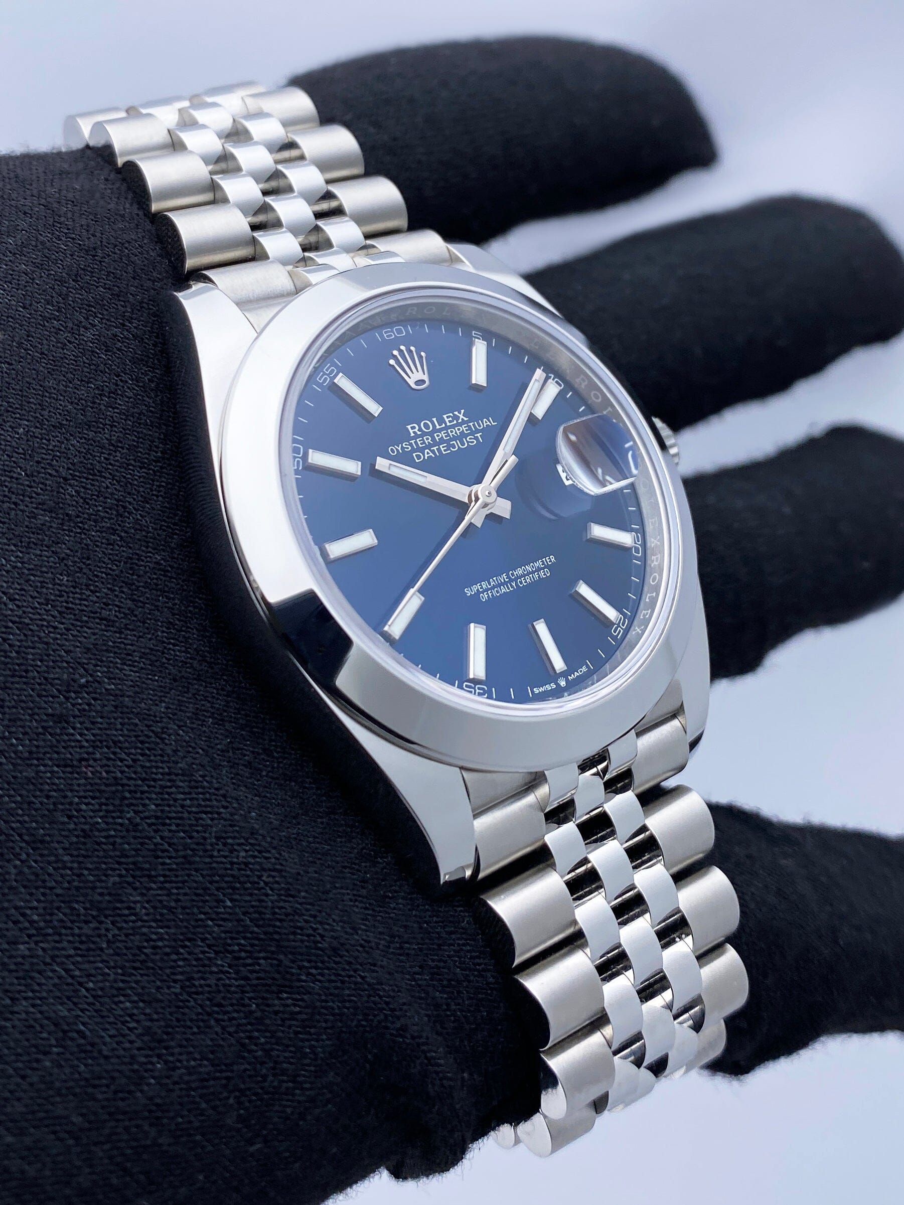 Rolex Datejust 41 126300 Blue Dial Mens Watch Box Papers | – Phigora