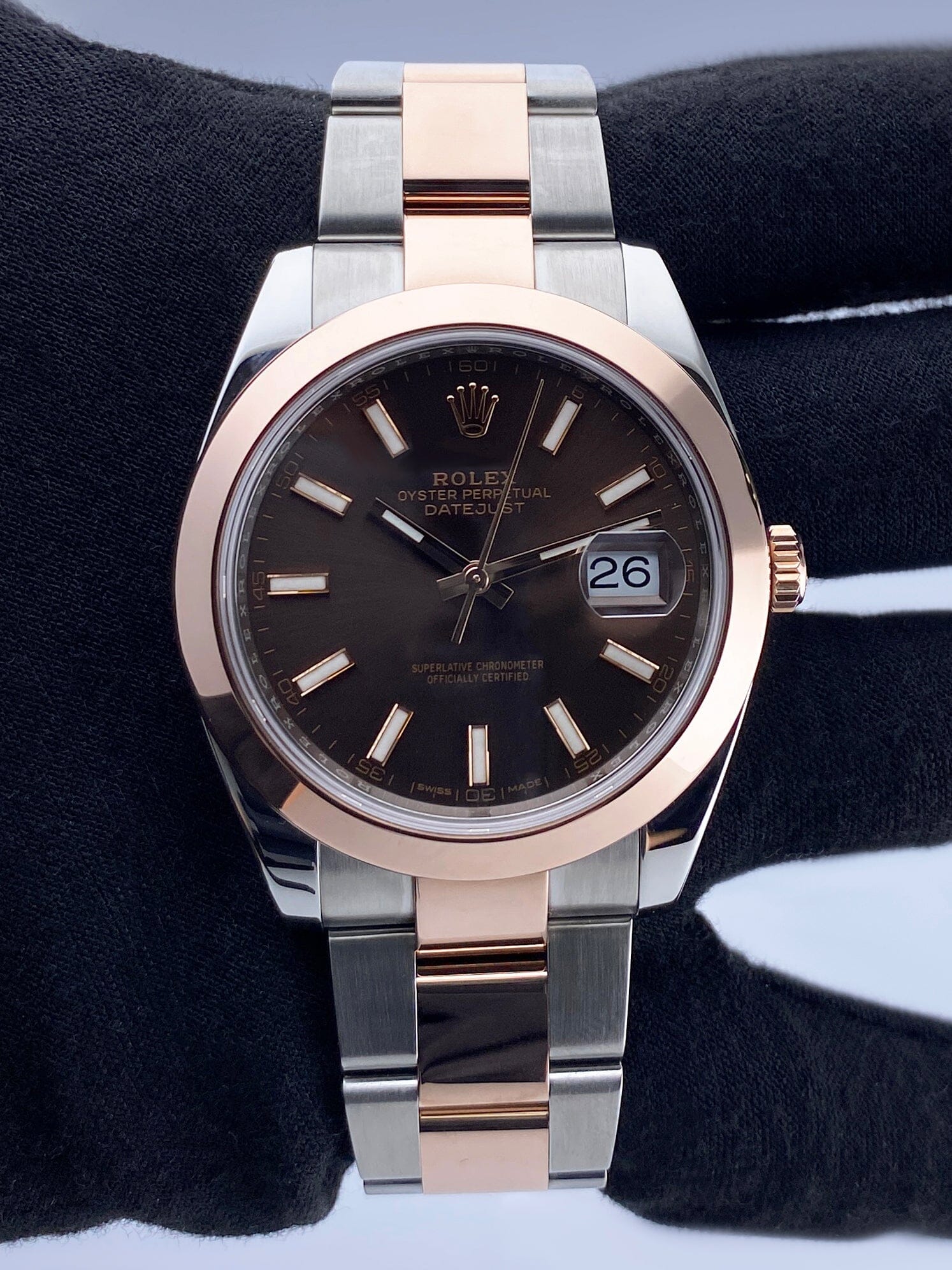 Rolex Datejust 41 126301 Chocolate Dial Mens Watch Box Papers