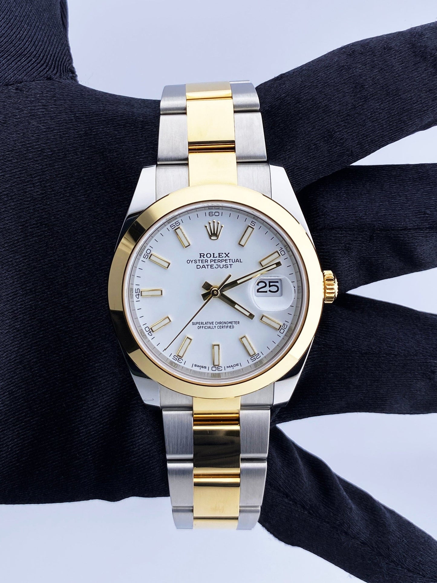 Rolex Datejust 41 126303 Stainless steel 18K Yellow Gold Mens Watch Box Papers - Virtual
