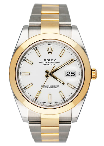 Rolex Datejust 41 126303 Stainless steel 18K Yellow Gold Mens Watch Box Papers - Virtual