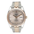Rolex Datejust 41 126331 Diamond Sundust Dial Rose Gold Mens Watch Box Papers - Watches