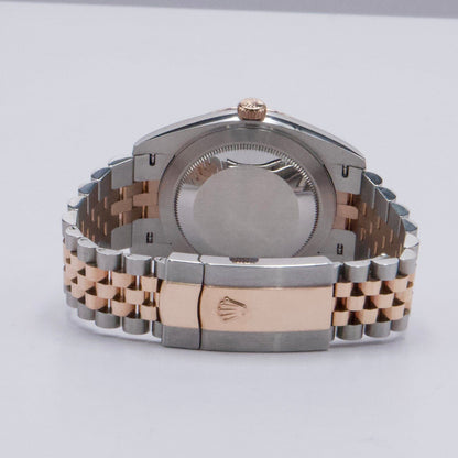 Rolex Datejust 41 126331 Diamond Sundust Dial Rose Gold Mens Watch Box Papers - Watches