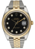 Rolex Datejust 41 126333 Diamond Dial Mens Watch Box Papers - Virtual