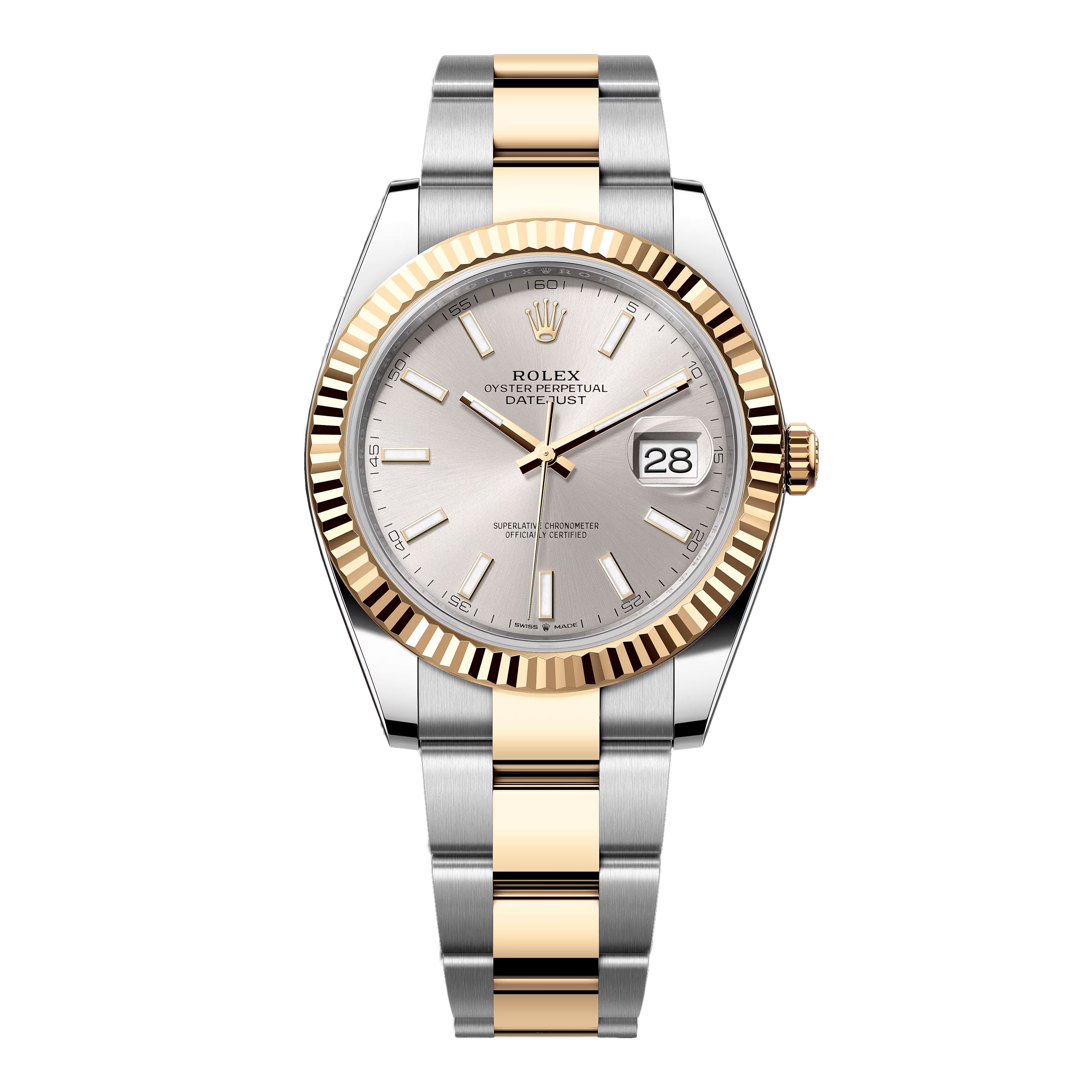 ゆたかです。 Rolex Datejust 41 126333 Silver Dial Mens Watch Box Papers