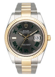 Rolex Datejust 41 126333 Wimbledon Dial Mens Watch Box Papers - Wristwatch
