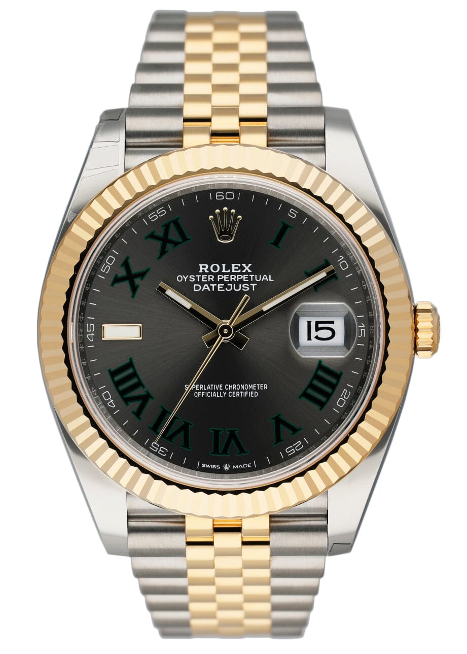 Rolex Datejust 41 126333 Wimbledon Mens Watch Box & Papers - Virtual
