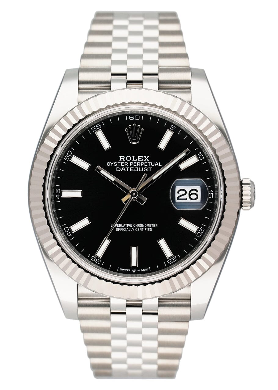 Rolex Datejust 41 126334 Black Dial Steel Mens Watch Box Papers - Virtual