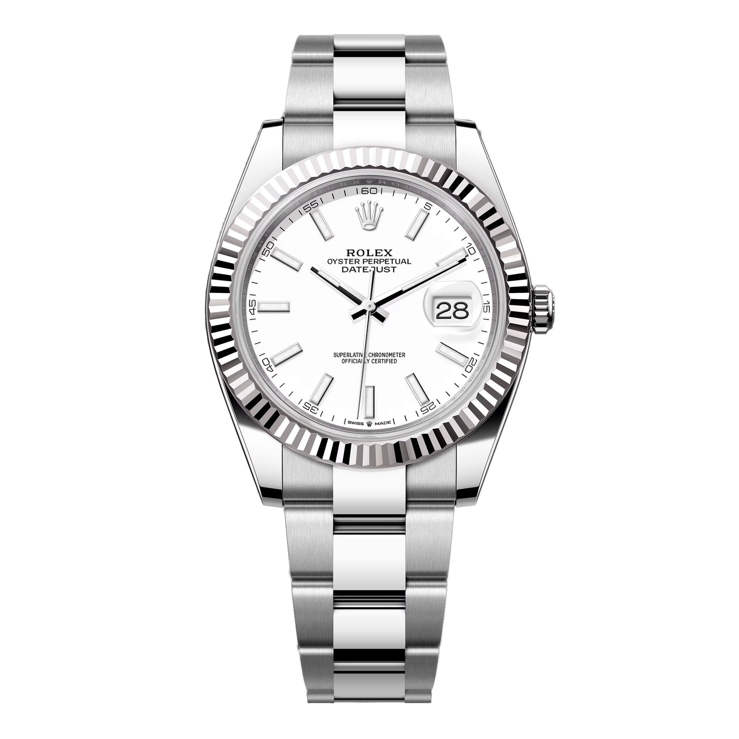 Rolex Datejust 41 126334 White Dial Steel Mens Watch Box Papers
