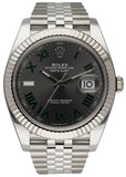 Rolex Datejust 41 Wimbledon 126334 Stainless Steel Mens Watch Box Papers - Virtual