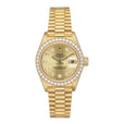 Rolex Datejust 69138 Diamond Champagne Dial Ladies Watch - Watches