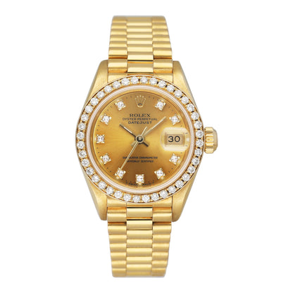 Rolex Datejust 69138 Diamond Dial & Bezel Ladies Watch Box Papers