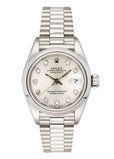 Rolex Datejust 69166 Diamond Dial Ladies Watch Box Papers - Watches