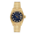 Rolex Datejust 6917 Diamond Blue Vignette Dial 18K Yellow Gold Ladies Watch - Watches