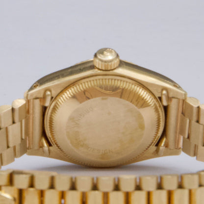 Rolex Datejust 6917 Diamond Blue Vignette Dial 18K Yellow Gold Ladies Watch - Watches