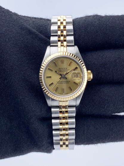 Rolex Datejust 69173 Champagne Dial Ladies Watch - Watches