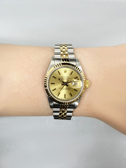Rolex Datejust 69173 Champagne Dial Ladies Watch - Watches