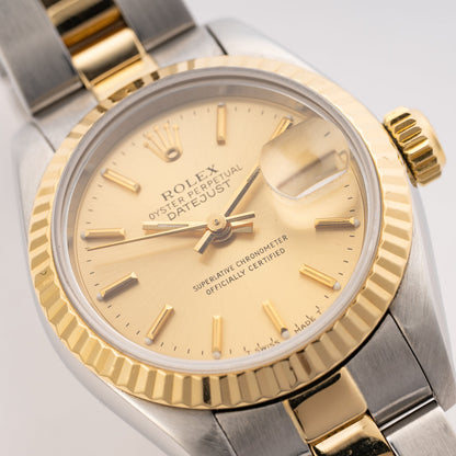 Rolex Datejust 69173 Champagne Dial Ladies Watch - Watches