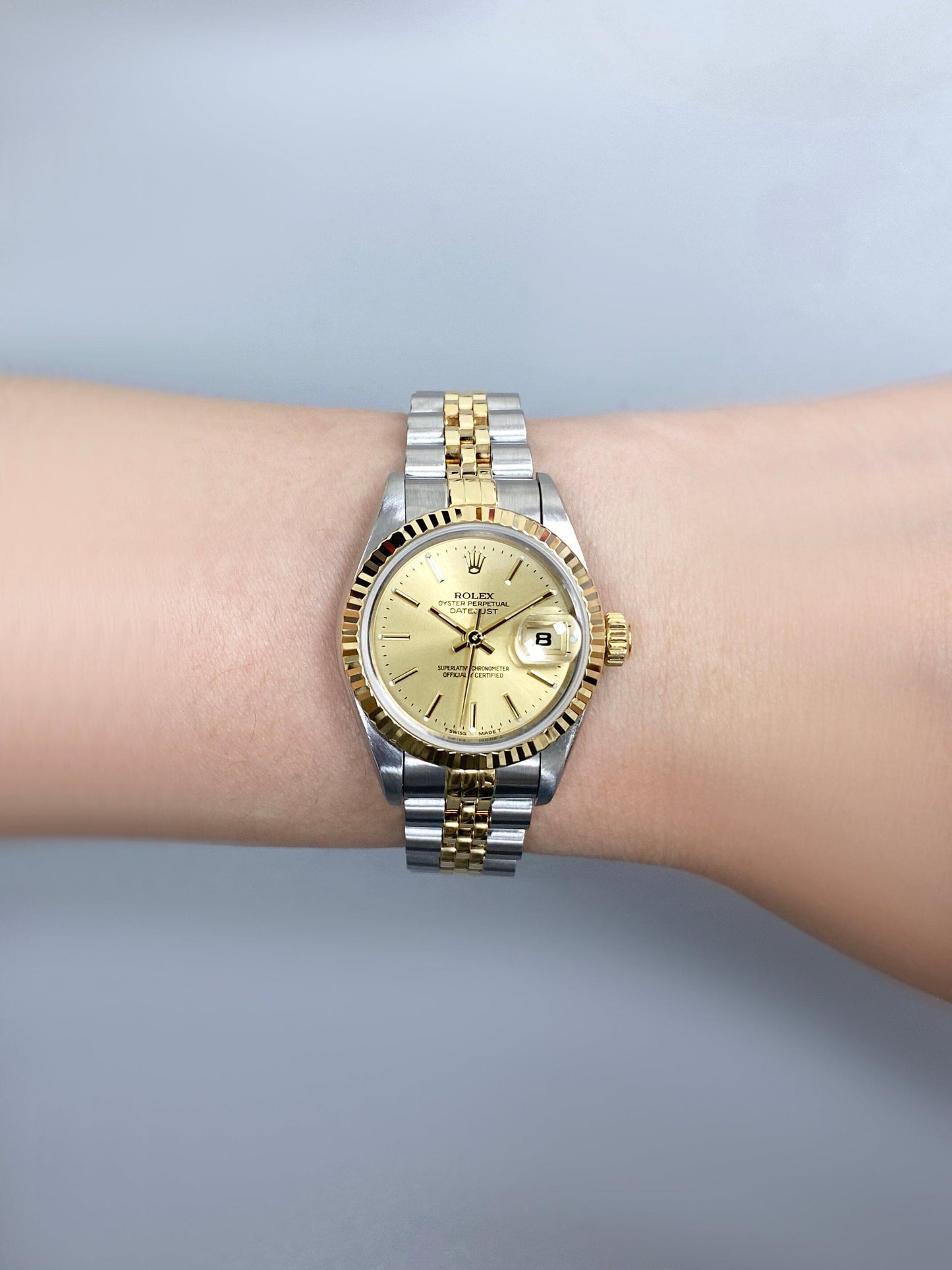Rolex Datejust 69173 Champagne Dial Ladies Watch Box Papers - Watches