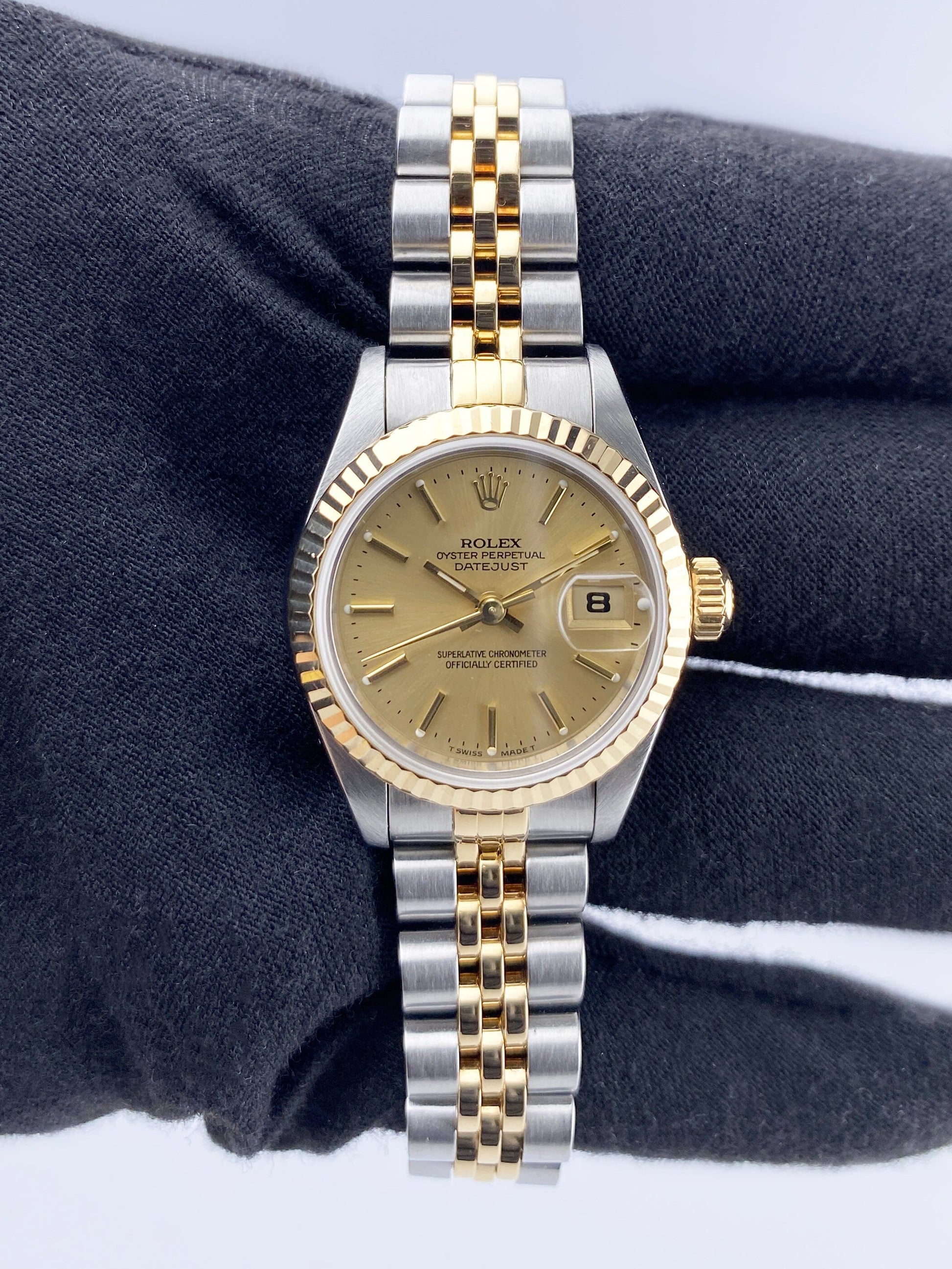 Rolex Datejust 69173 Champagne Dial Ladies Watch Box Papers - Watches