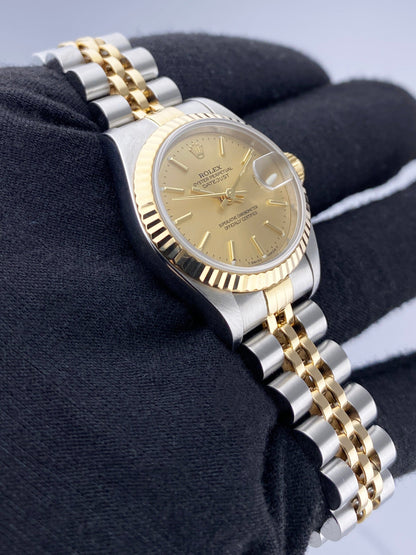 Rolex Datejust 69173 Champagne Dial Ladies Watch Box Papers - Watches