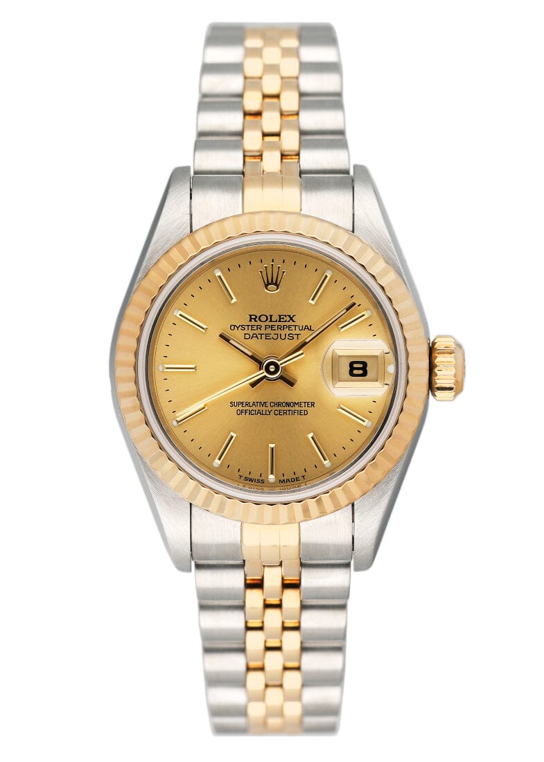 Rolex Datejust 69173 Champagne Dial Ladies Watch Box Papers - Watches
