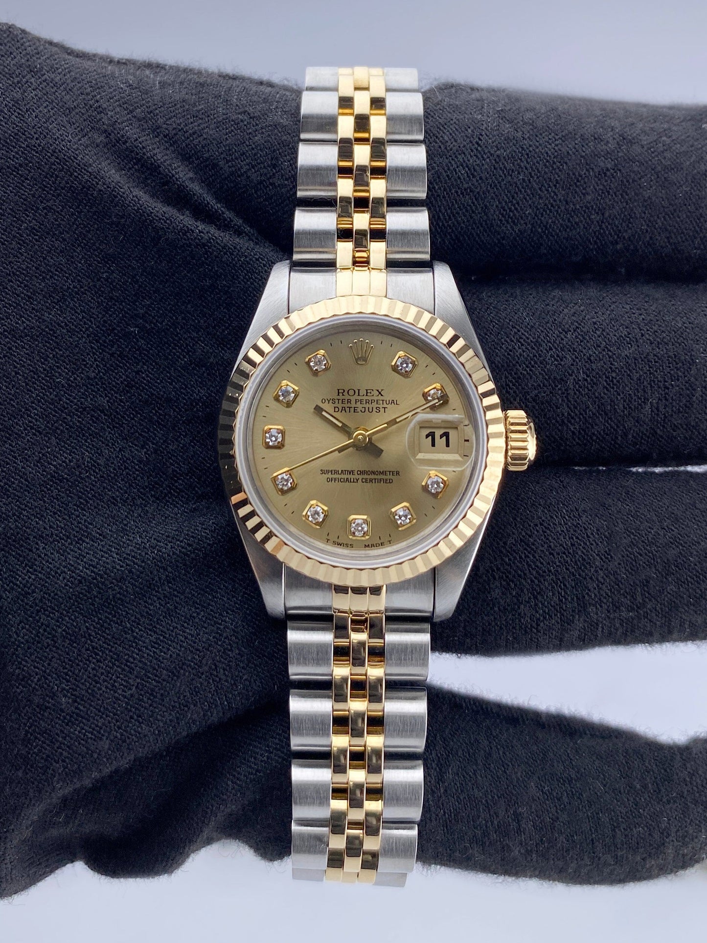 Rolex Datejust 69173 Diamond Dial Ladies Watch - Wristwatch