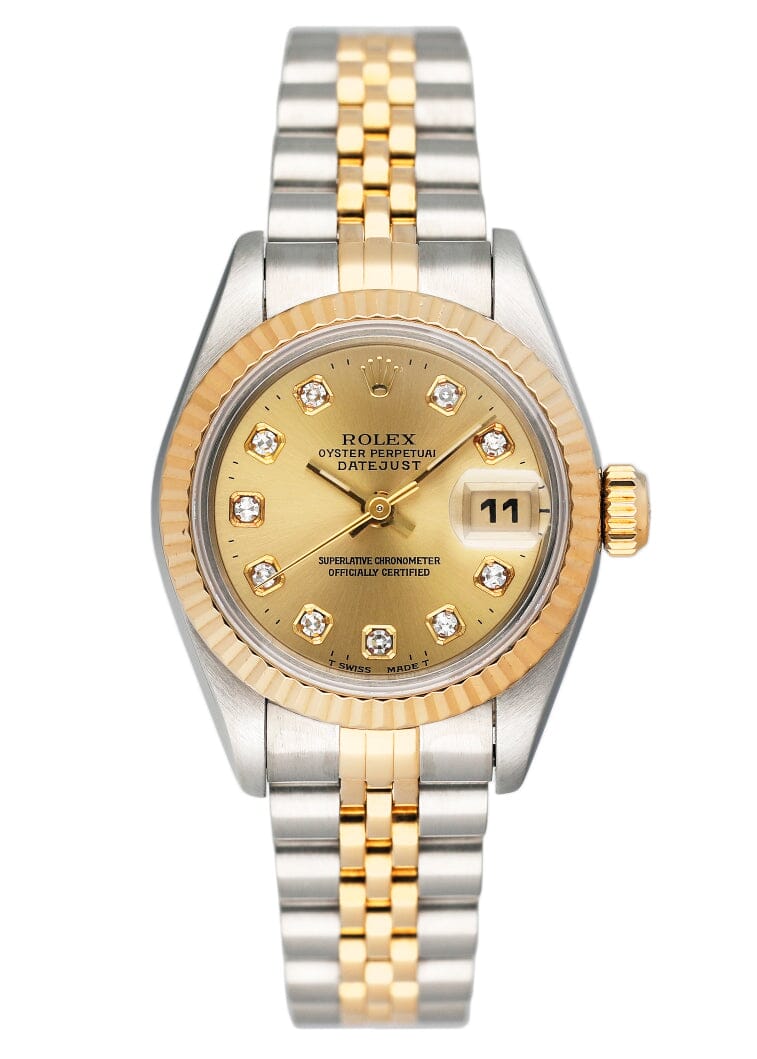 Rolex Datejust 69173 Diamond Dial Ladies Watch - Wristwatch