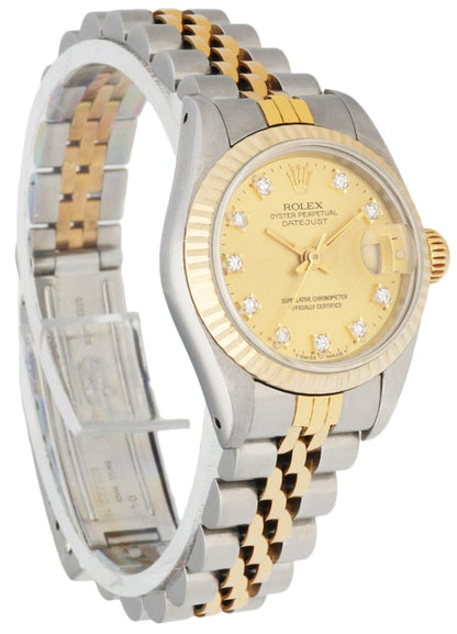 Rolex Datejust 69173 Diamond Dial Ladies Watch - Virtual