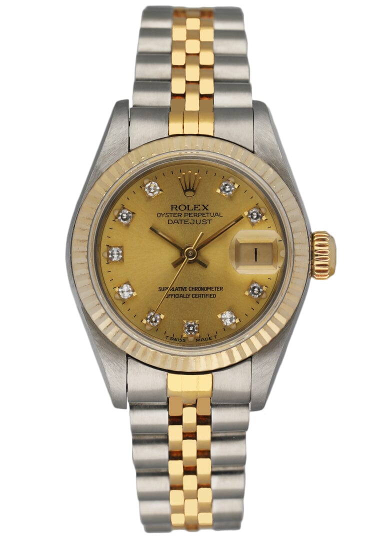 Rolex Datejust 69173 Diamond Dial Ladies Watch - Virtual