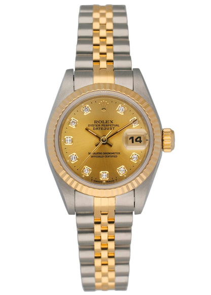 Rolex Datejust 69173 Diamond Dial Ladies Watch - Virtual
