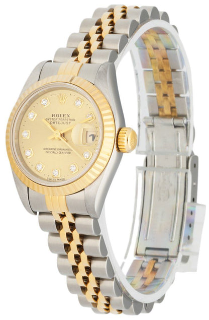 Rolex Datejust 69173 Diamond Dial Ladies Watch - Virtual