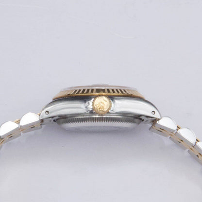 Rolex Datejust 69173 Diamond Red Vignette Dial Ladies Watch - Watches