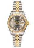 Rolex Datejust 69173 Diamond Silver Dial Ladies Watch Box Papers - Wristwatch
