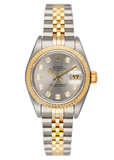 Rolex Datejust 69173 Diamond Silver Dial Ladies Watch - Watches