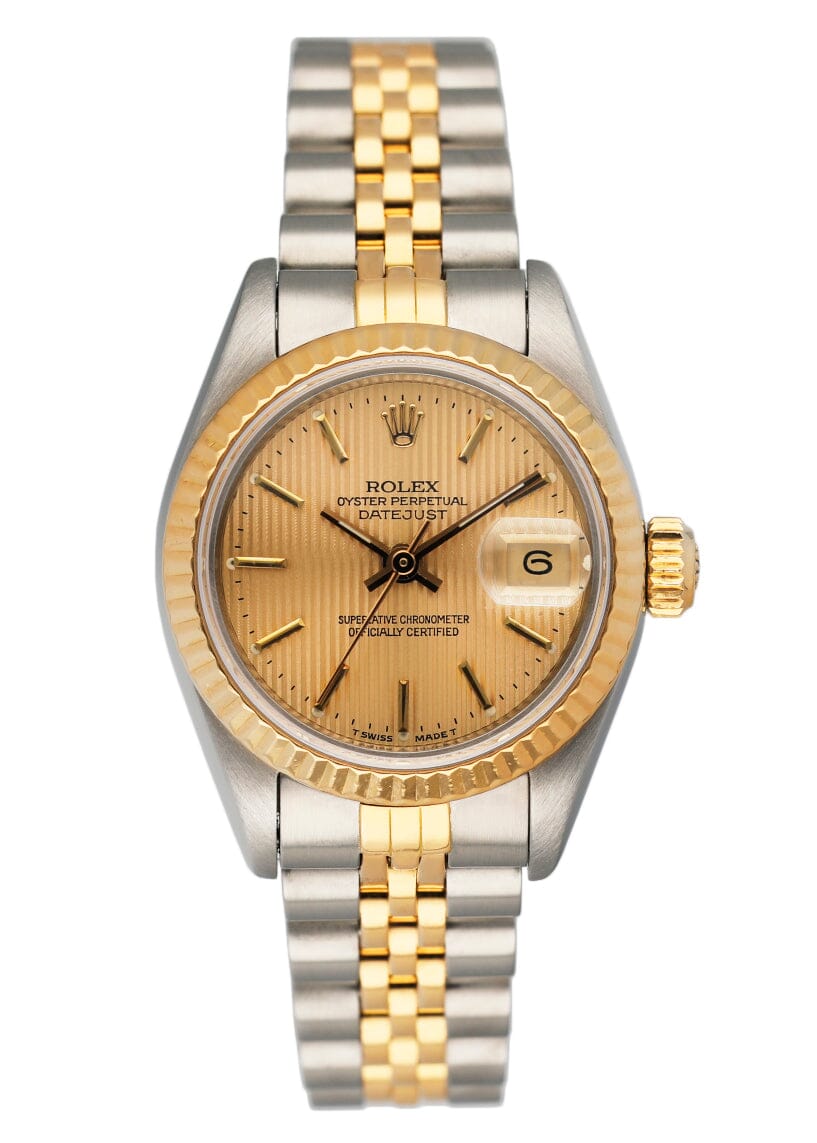Rolex Datejust 69173 Tapestry Champagne Dial Ladies Watch - Virtual