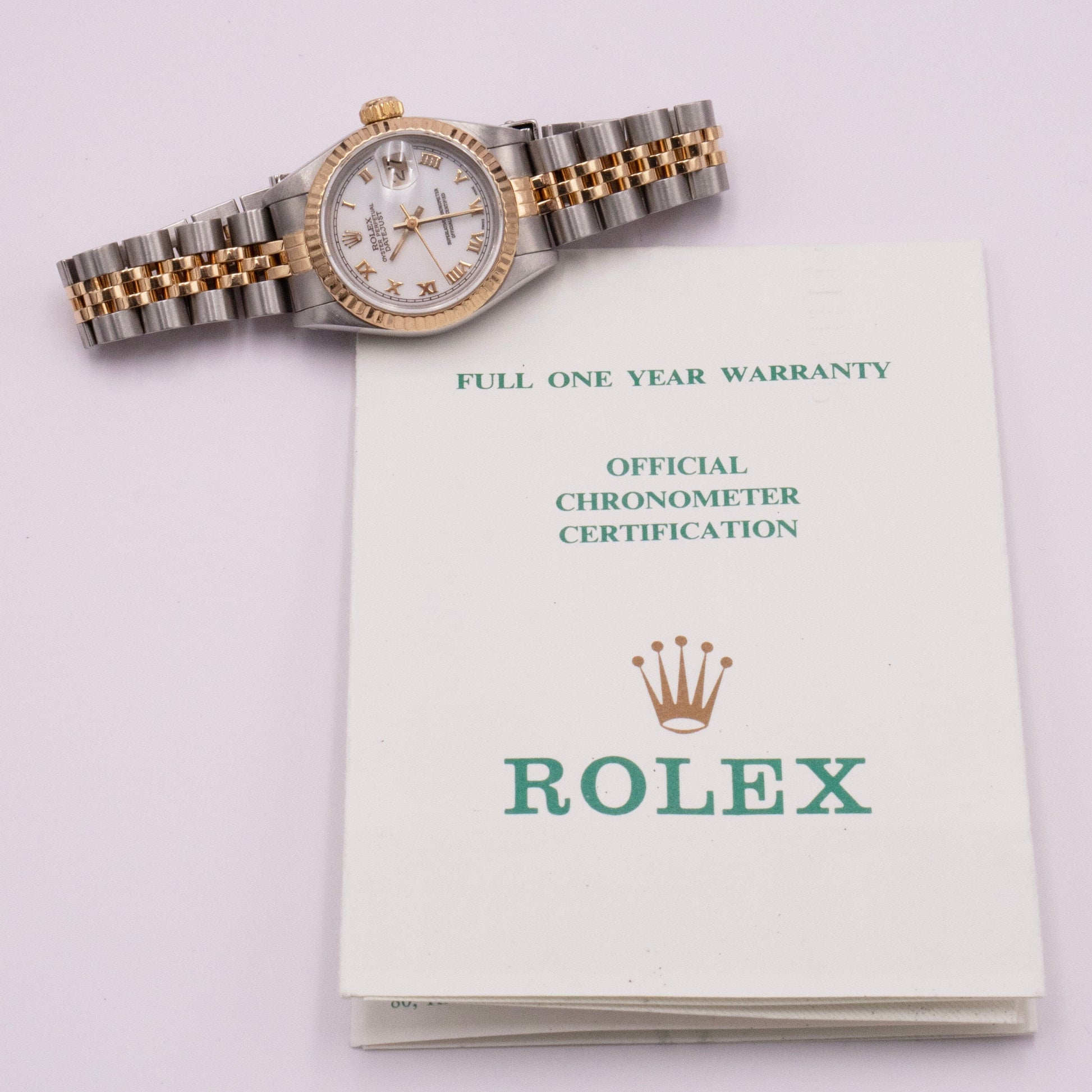 Rolex Datejust 69173 White Dial Ladies Watch Box Papers - Watches