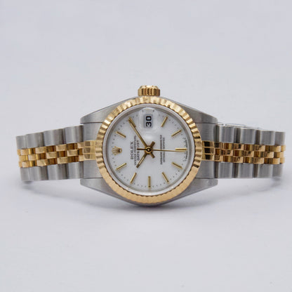 Rolex Datejust 69173 White Dial Ladies Watch Box Papers - Watches