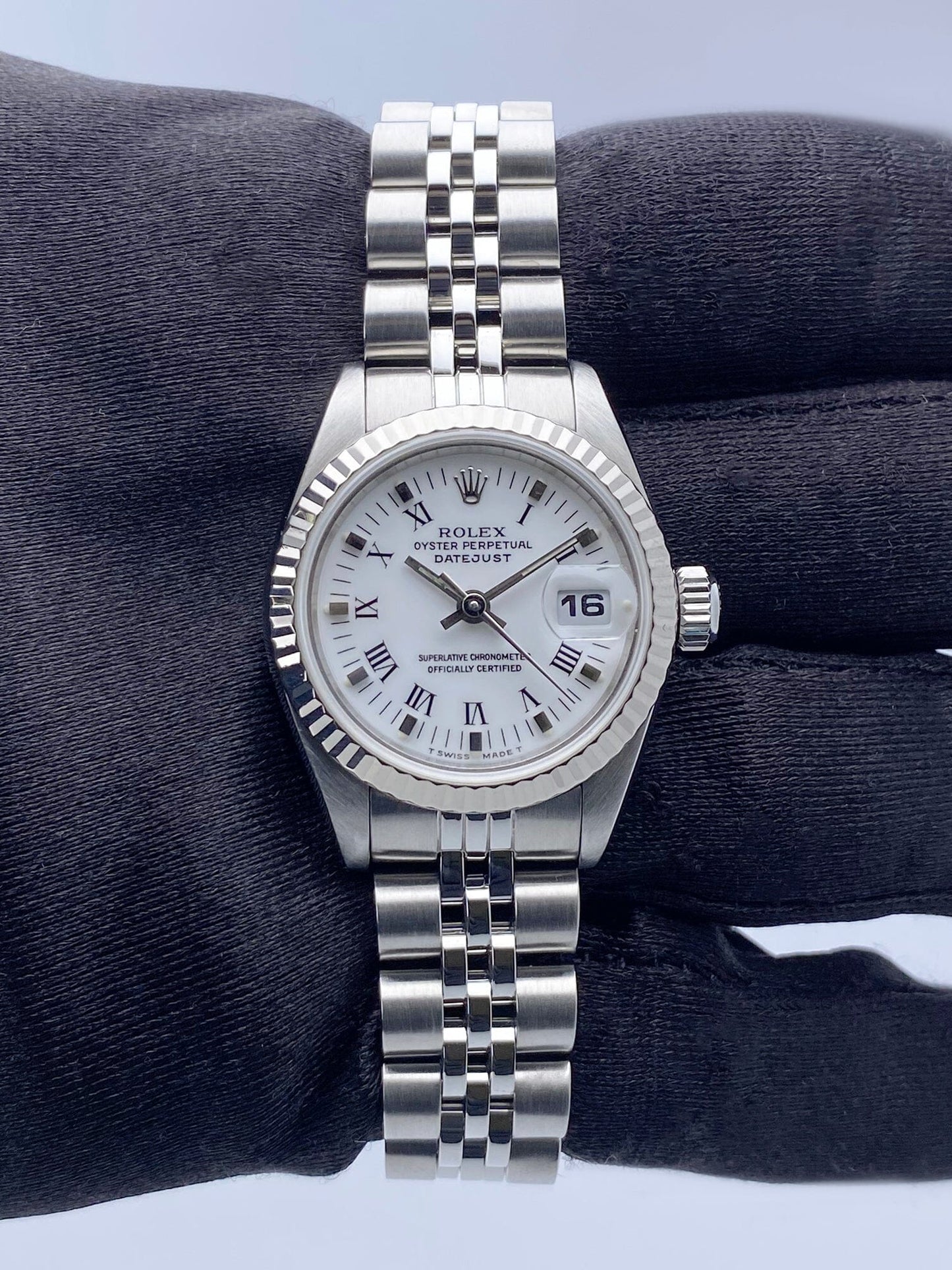 Rolex Datejust 69174 White Dial Ladies Watch - Watches