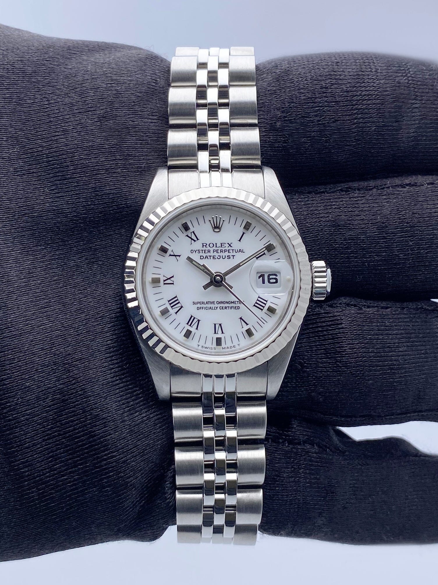 Rolex Datejust 69174 White Dial Ladies Watch - Watches