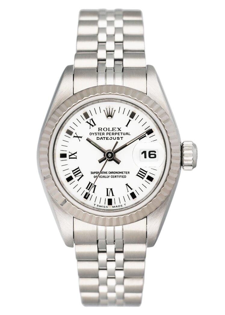 Rolex Datejust 69174 White Dial Ladies Watch - Watches
