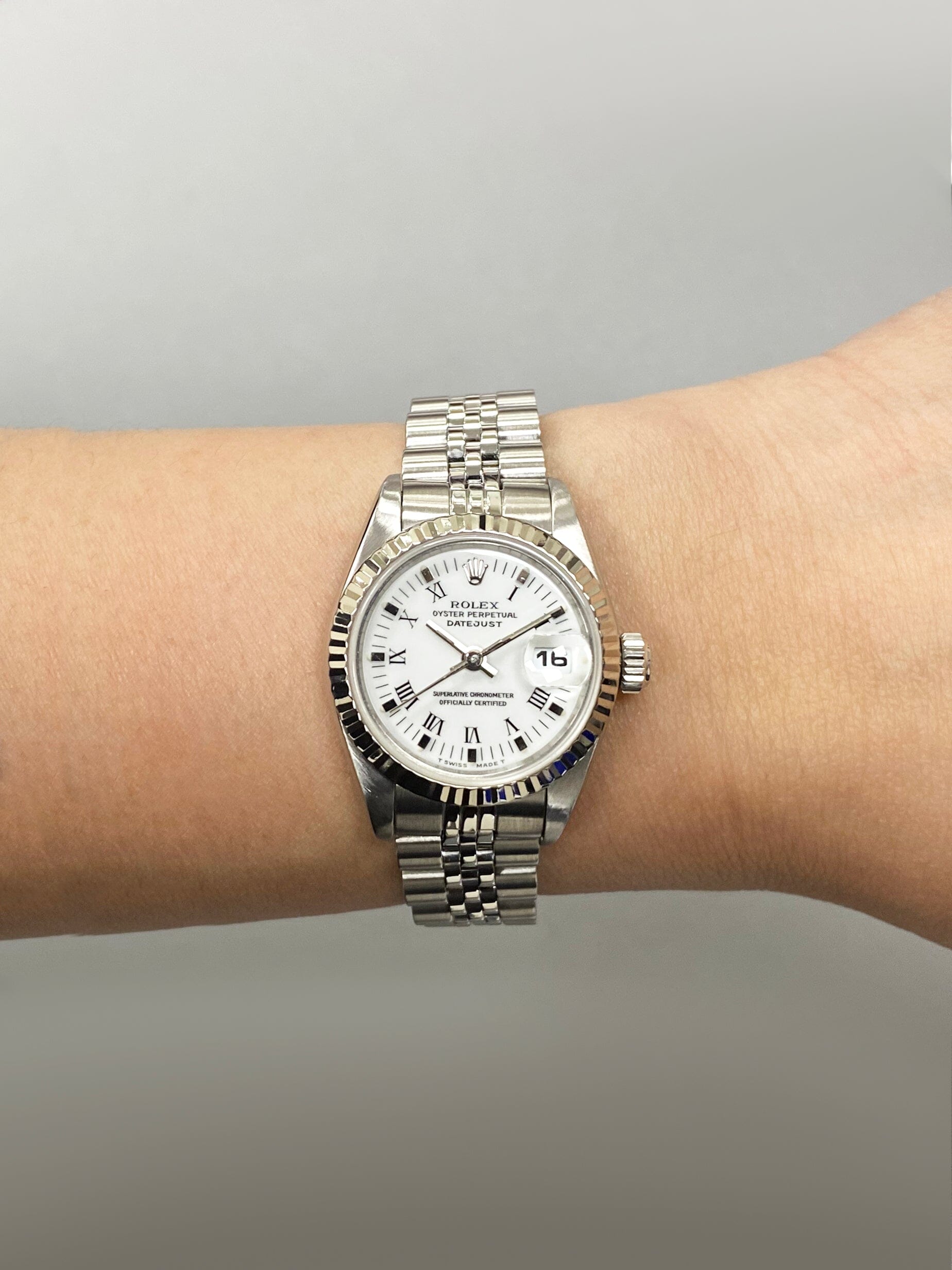 Rolex Datejust 69174 White Dial Ladies Watch - Watches