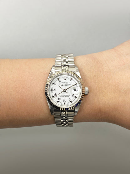 Rolex Datejust 69174 White Dial Ladies Watch - Watches