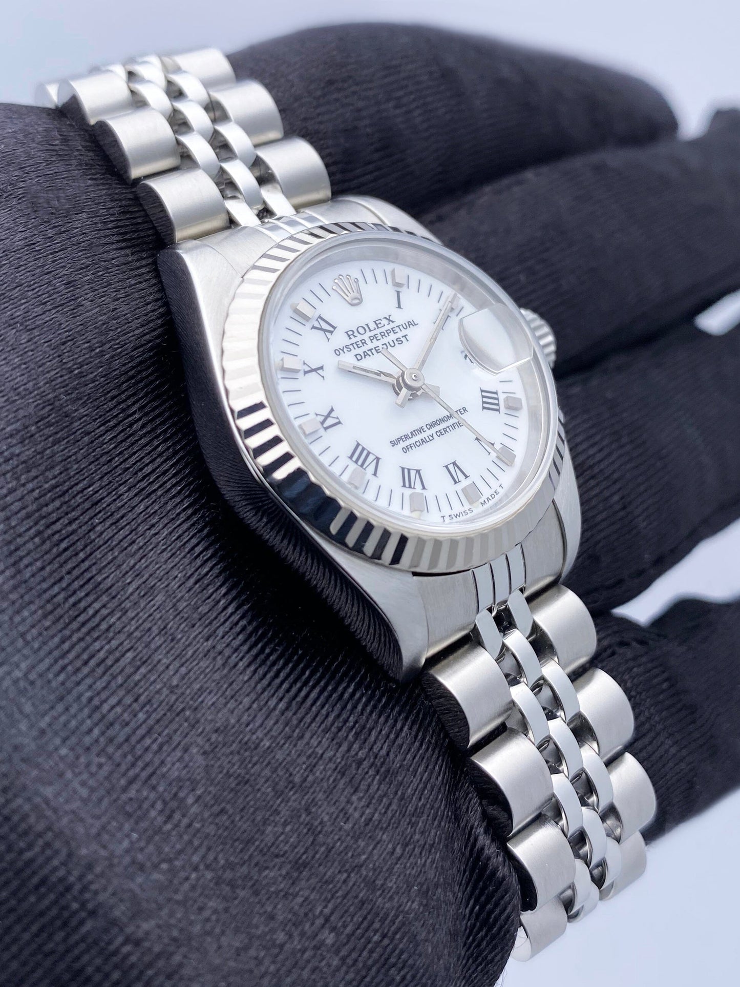 Rolex Datejust 69174 White Dial Ladies Watch - Watches