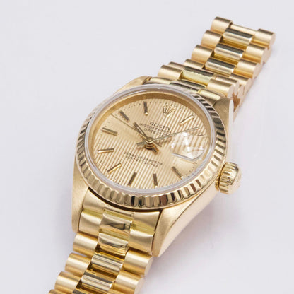 Rolex Datejust 69178 Champagne Dial 18K Yellow Gold Ladies Watch - Watches