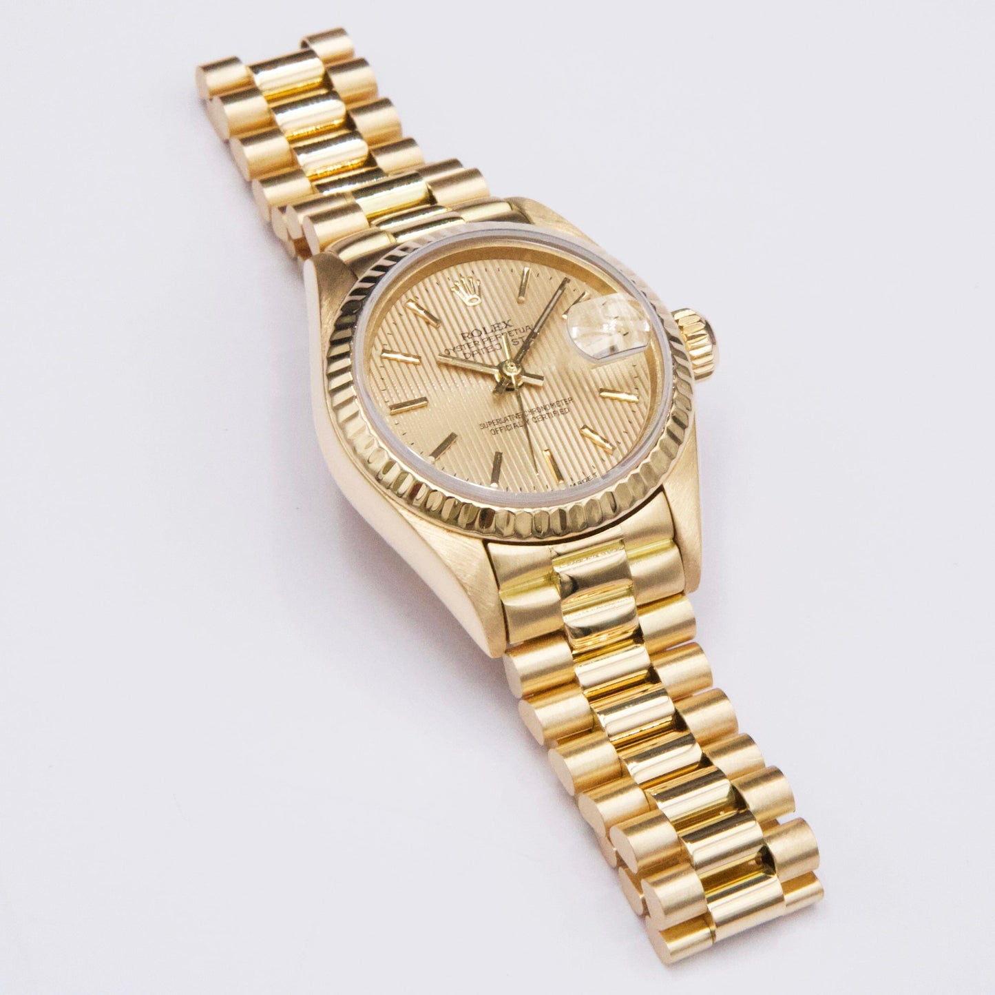 Rolex Datejust 69178 Champagne Dial 18K Yellow Gold Ladies Watch - Watches