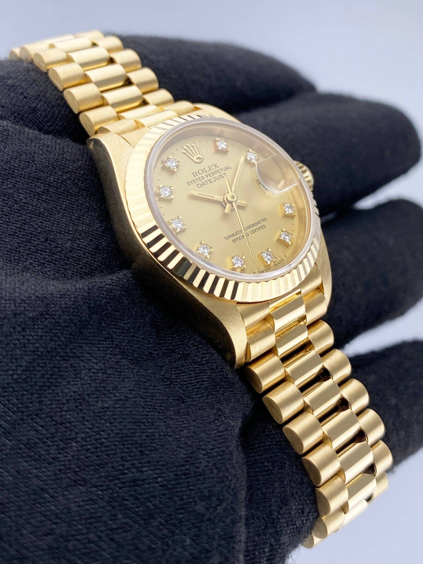 Rolex Datejust 69178 Yellow Gold Ladies Watch Box Papers - Watches
