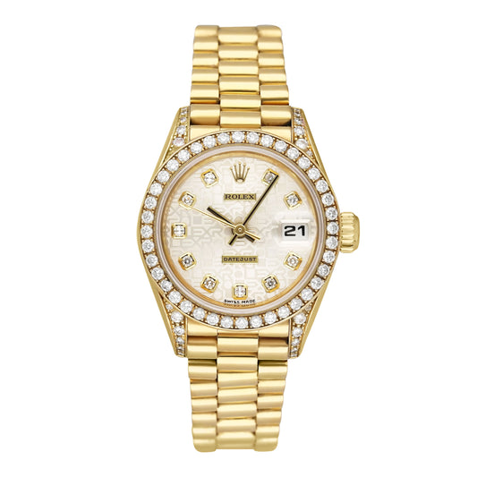 Rolex Datejust 69238 Diamond Anniversary Dial Ladies Watch
