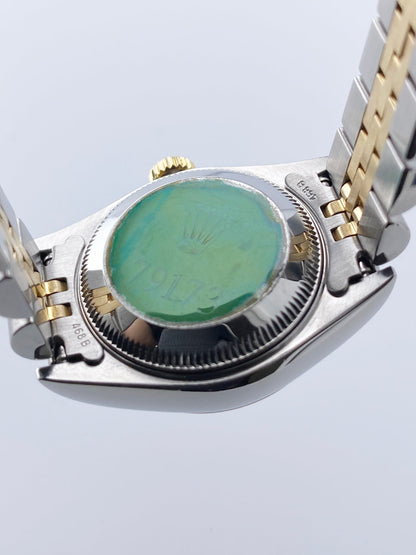 Rolex Datejust 79173 Blue Vignette Diamond Dial Ladies Watch Box Papers - Watches