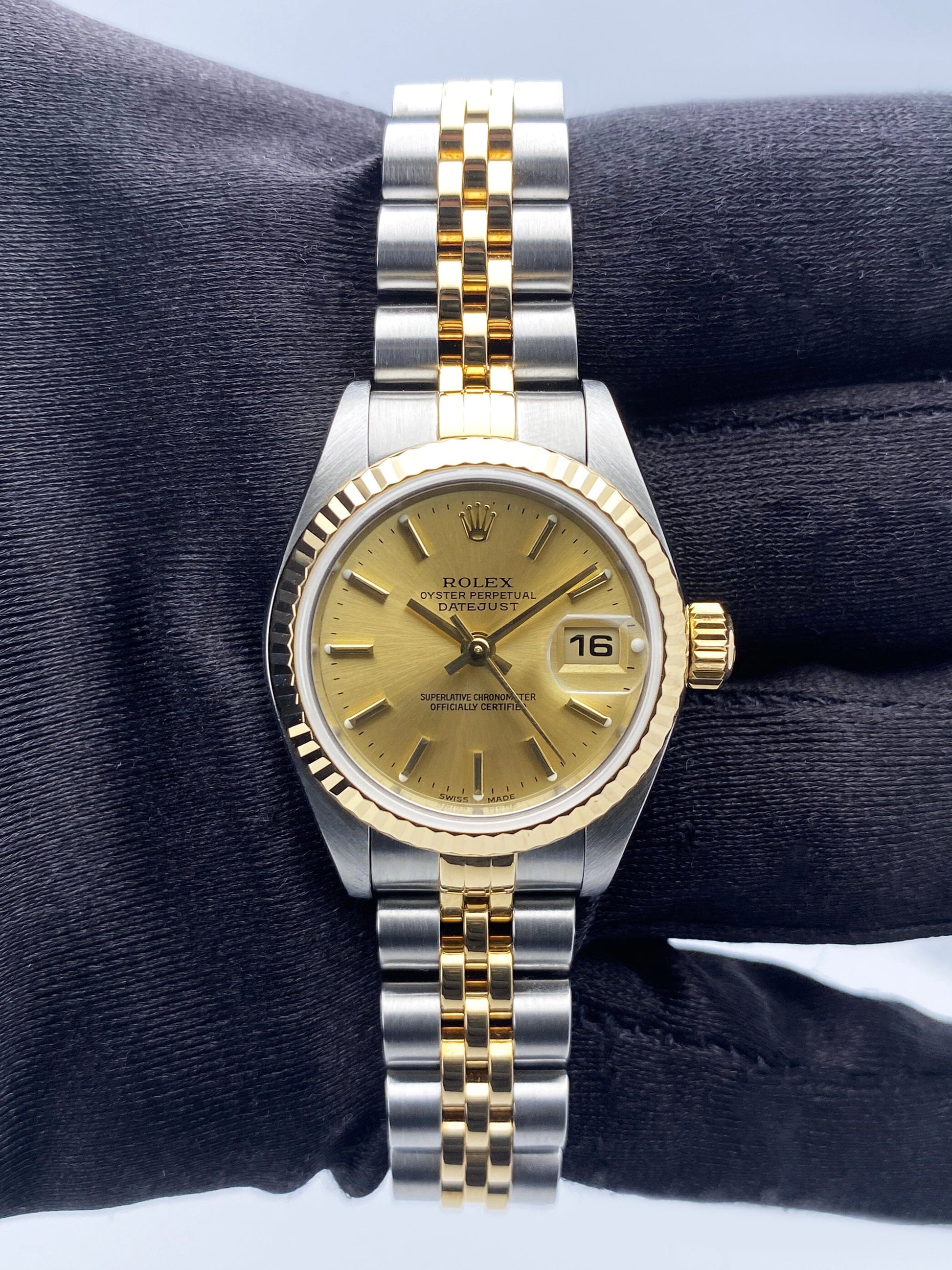 Rolex Datejust 79173 Champagne Dial Ladies Watch Box Papers - Watches