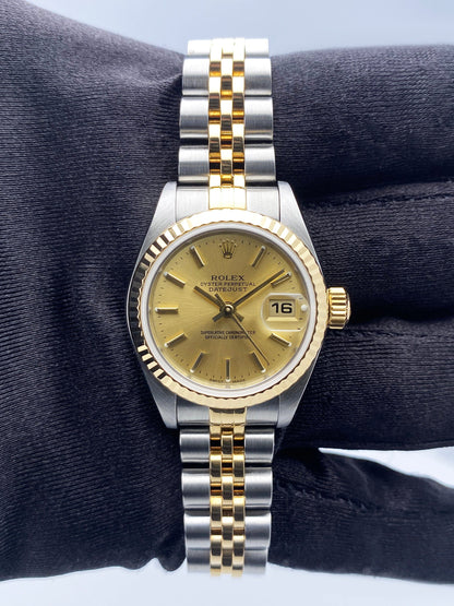 Rolex Datejust 79173 Champagne Dial Ladies Watch Box Papers - Watches
